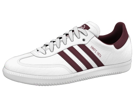 Maroon Adidas Gazelle Trainers The Terrace Jambos Kickback