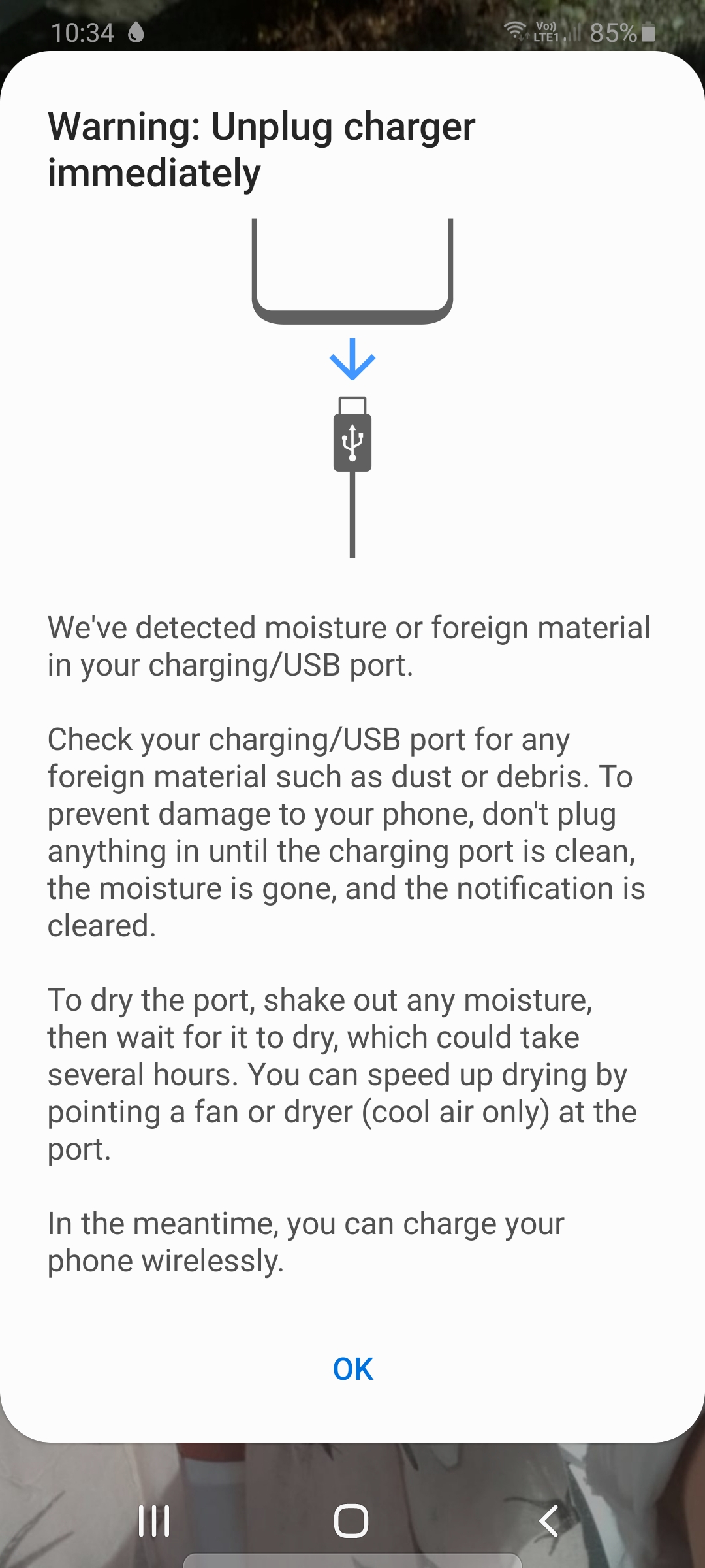 Moisture Or Foreign Material In Charging Port Moisture detected in charger port - The Shed - Jambos Kickback