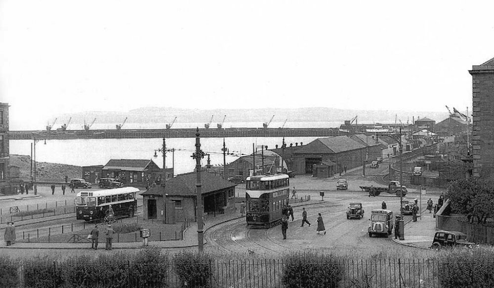 Looking to the north across Granton Square towards Granton Western  Harbour and Fife.jpeg