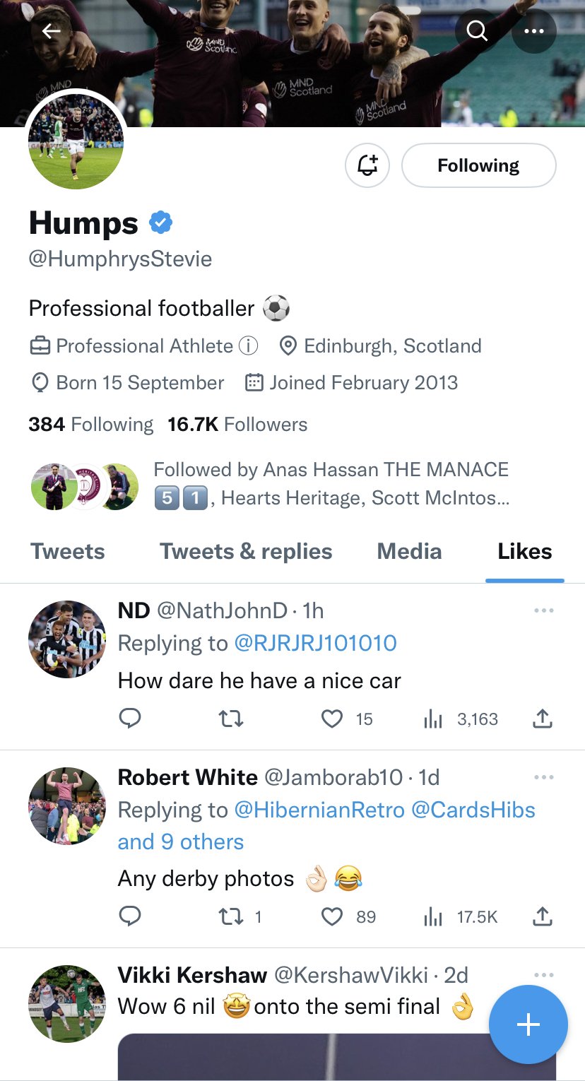 Humphrys - The Terrace - Jambos Kickback