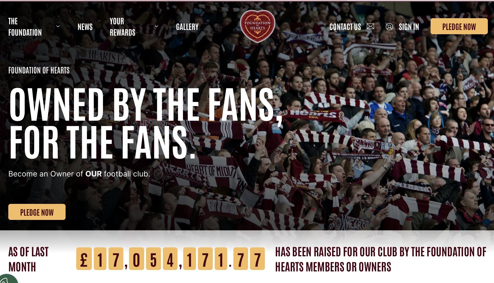 Smashed thru £17 Million - The Terrace - Jambos Kickback